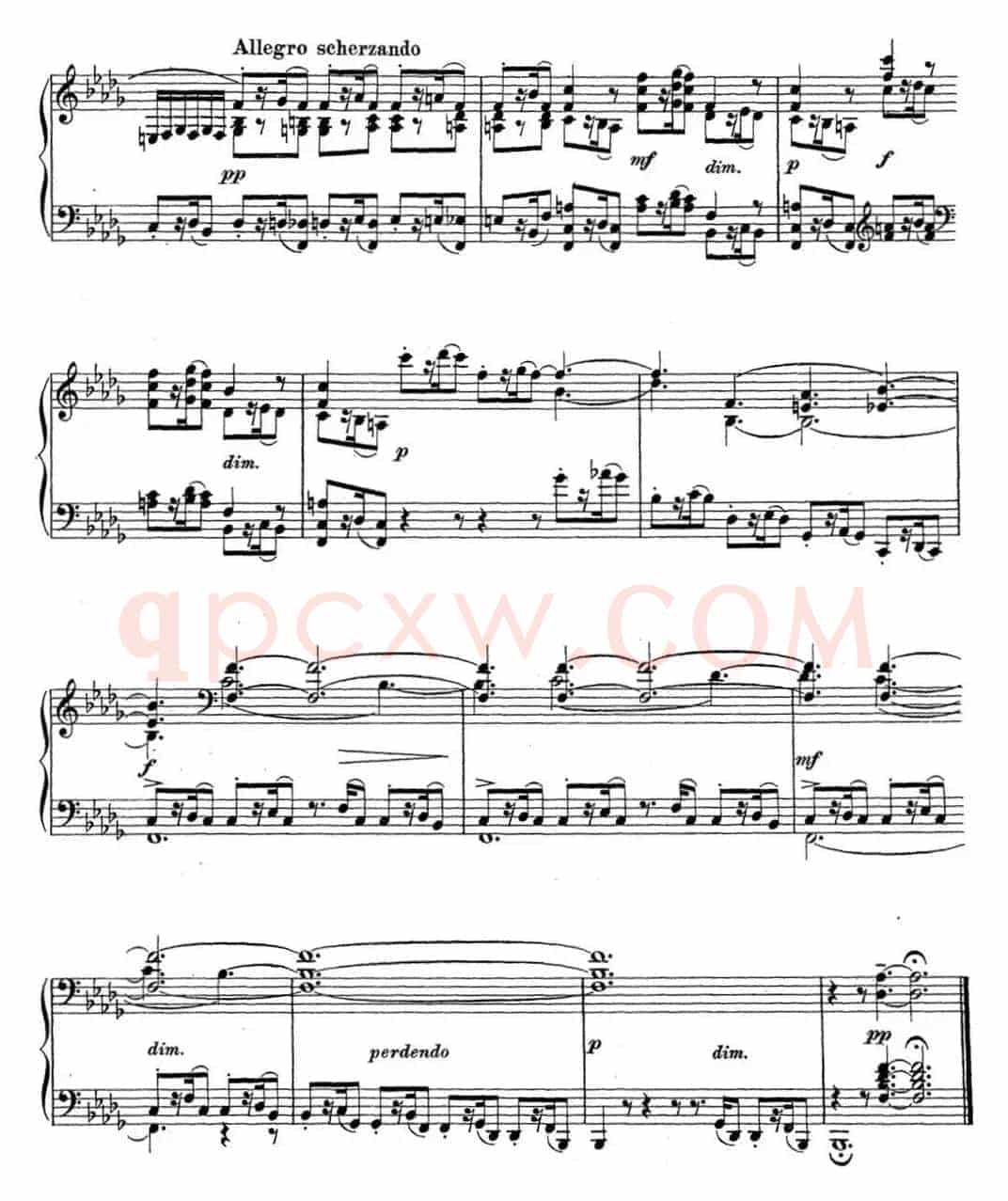 拉赫玛尼诺夫 钢琴前奏曲13 降B小调 Op.32 No.2