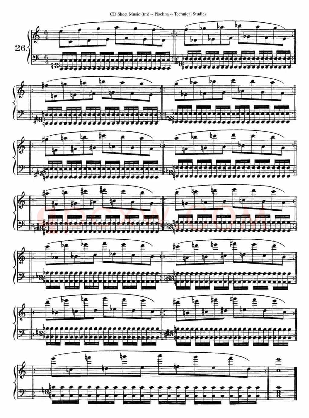 Technical Studies 60 Progressive Exercises(60首钢琴循序渐进练习曲 P31——40)