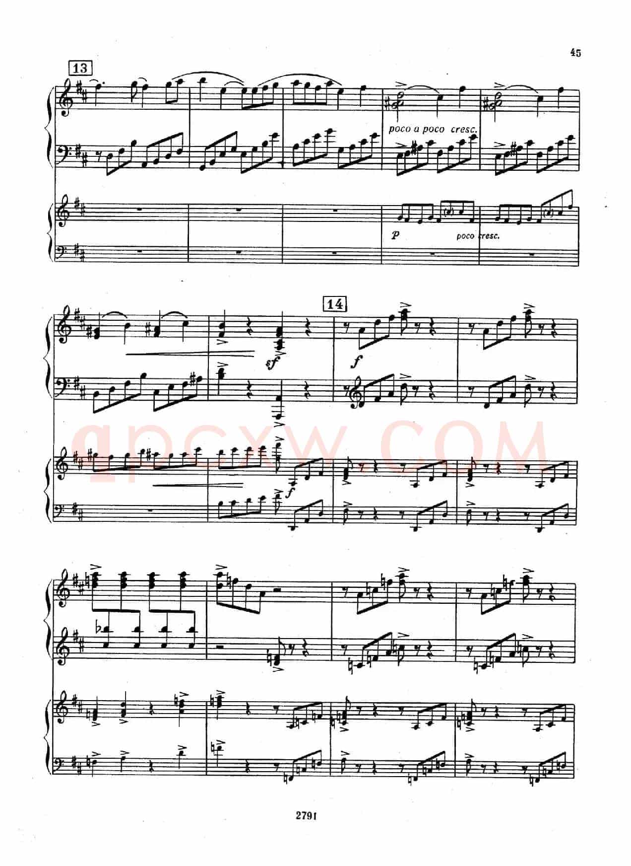 Piano Concerto No.3 in D major, Youth Op.50 - 2 pianos(D大调第三钢琴协奏曲“为青少年而作”Op.50·双钢琴)