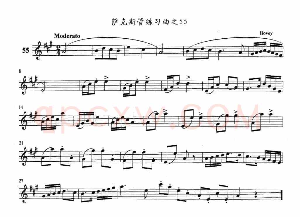 萨克斯管练习曲（51—60）