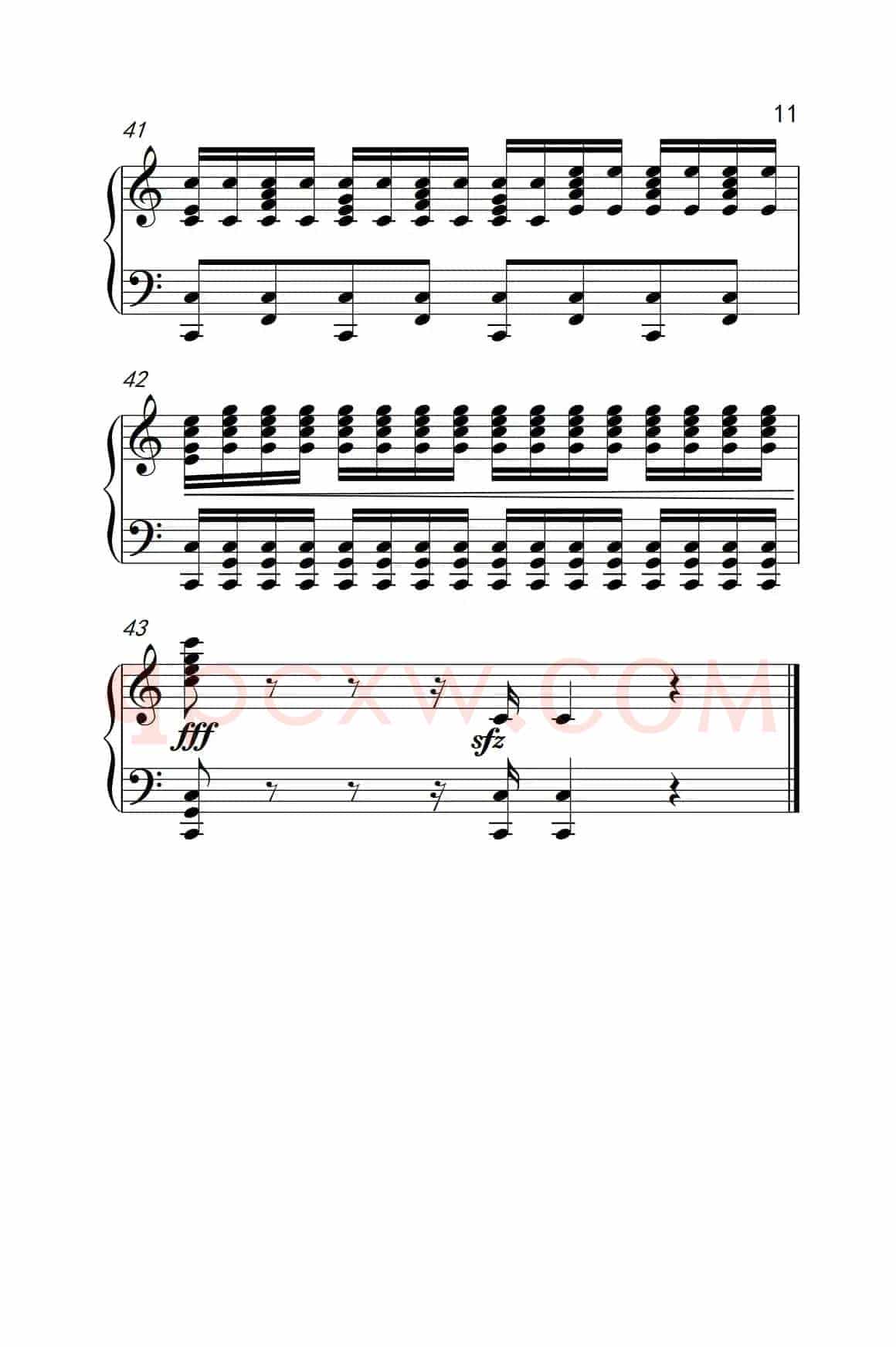莫什科夫斯基 钢琴练习曲（第四首）