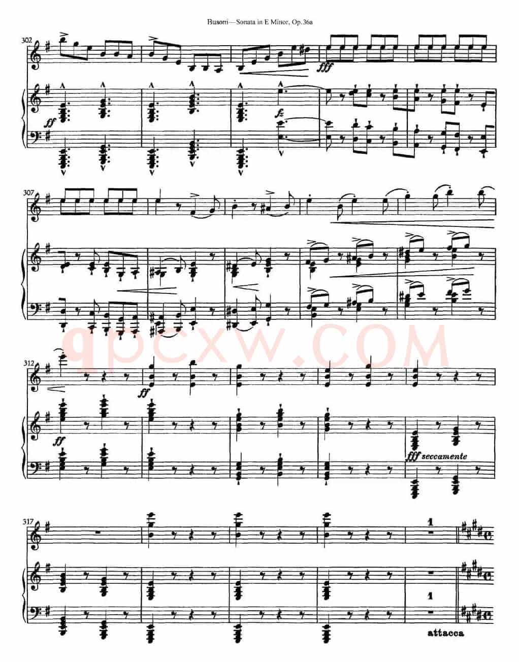 Violin Sonata No.2 in E Minor Op.36（小提琴+钢琴伴奏）