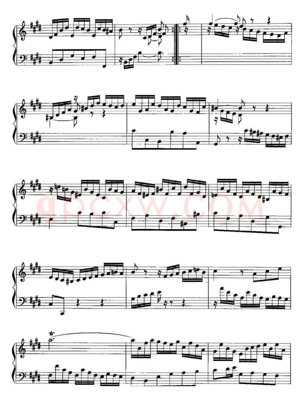 手风琴复调作品：第六法国组曲