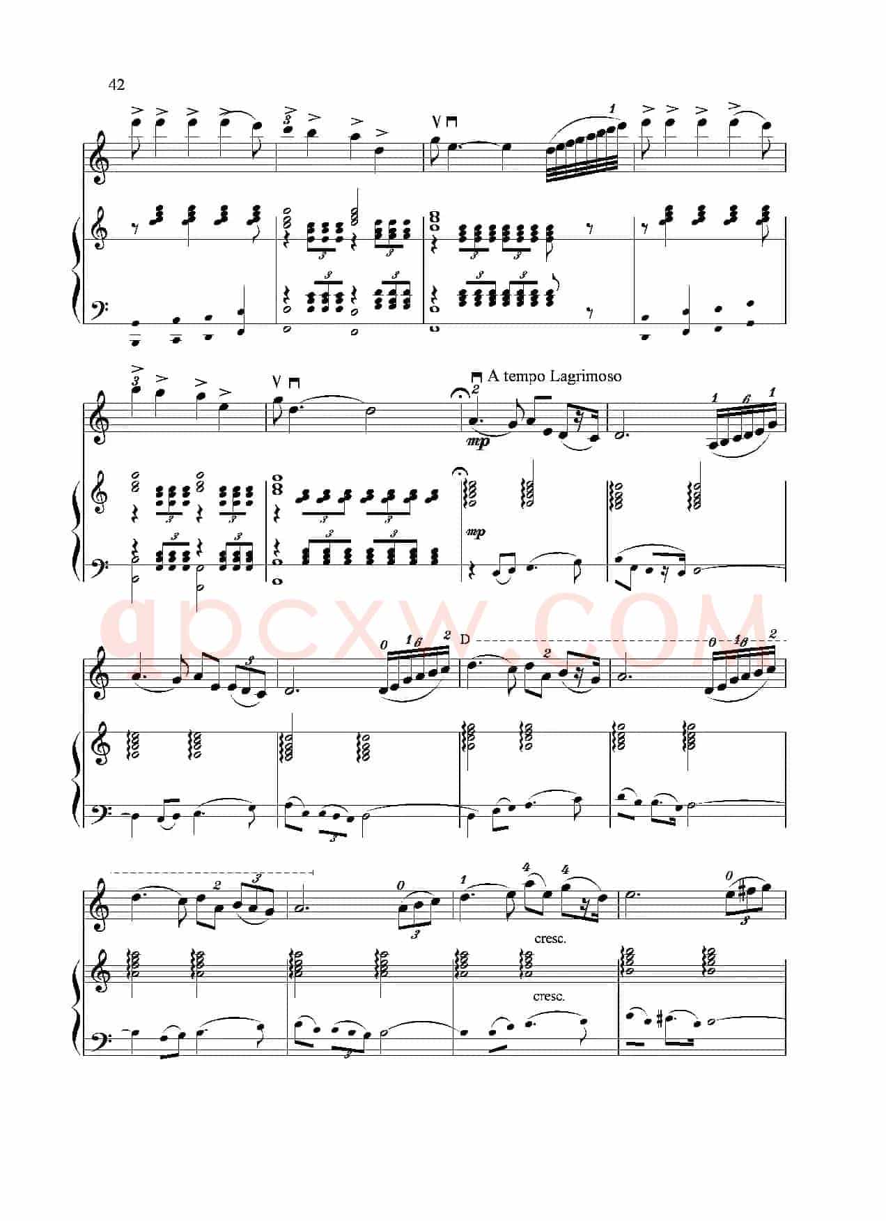 满江红幻想曲（小提琴+钢琴）