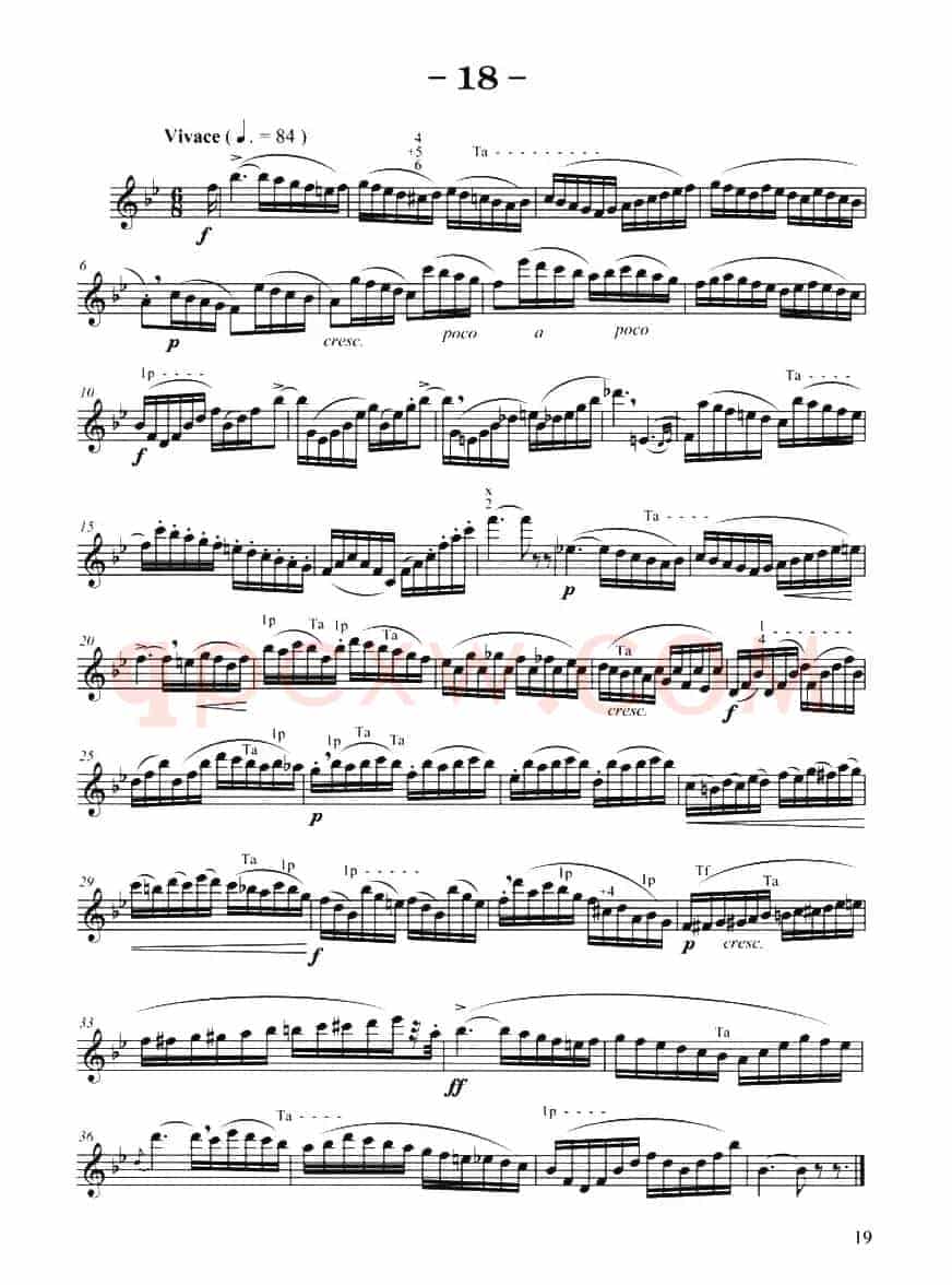 菲林萨克斯管练习曲（18）