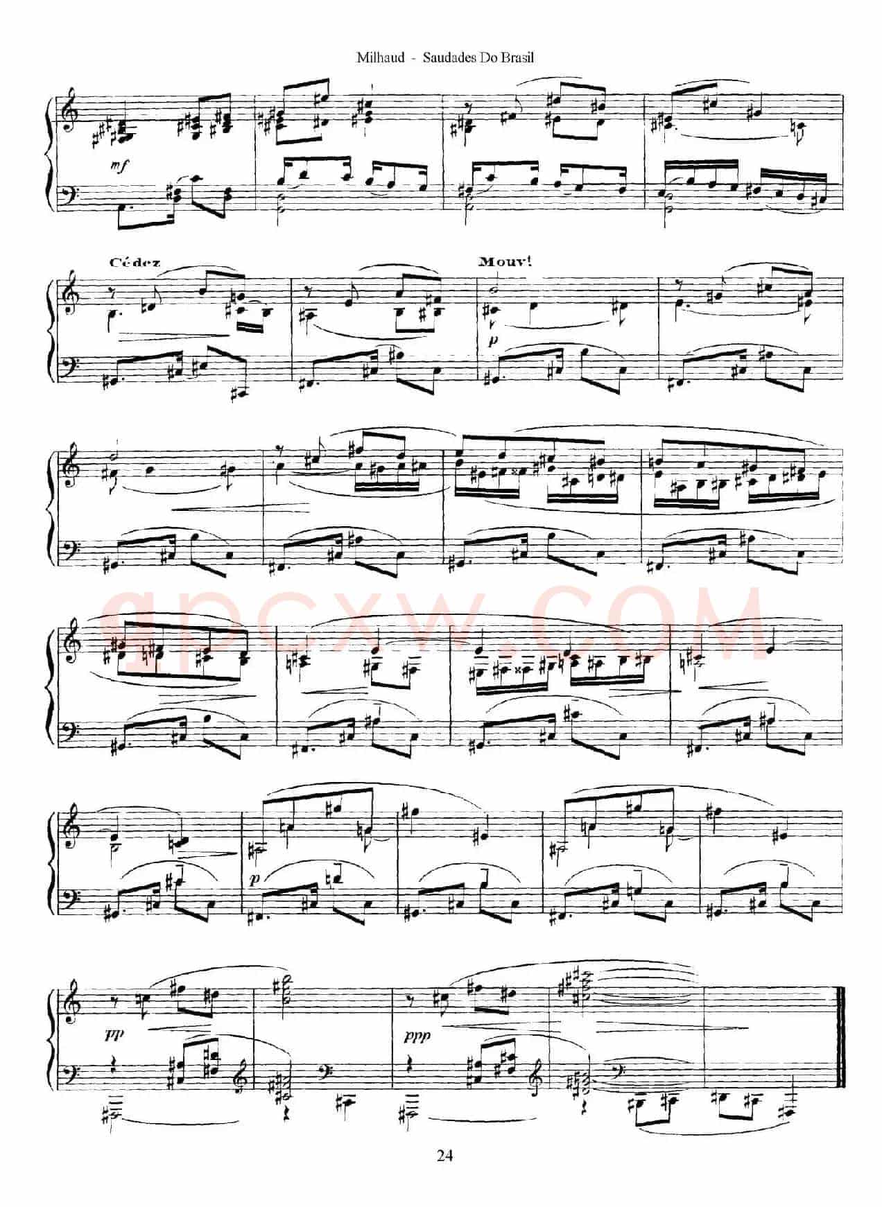 Saudados do Brasil Op.67（巴西回忆·XII）