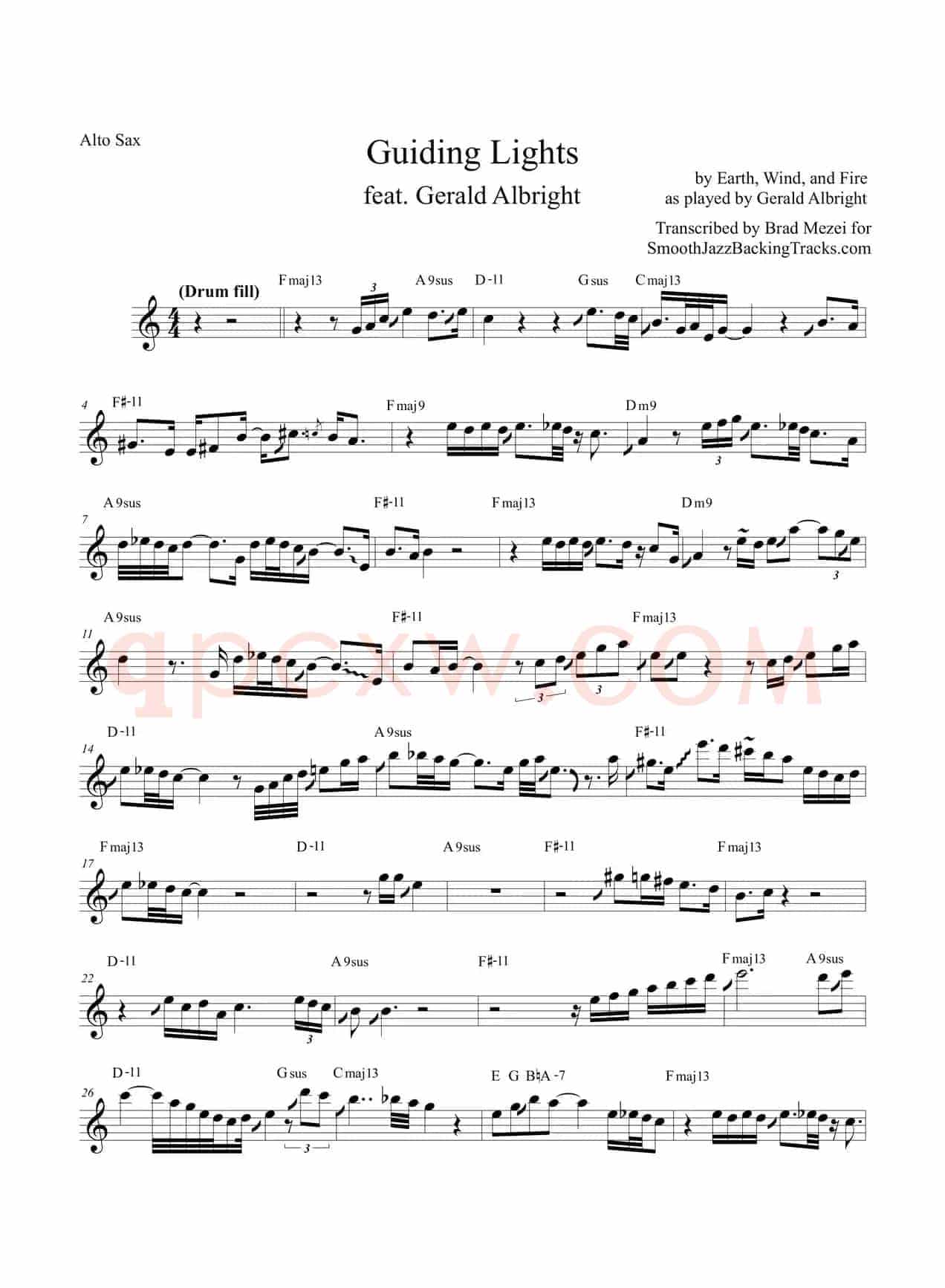 Guiding Lights（中音萨克斯）