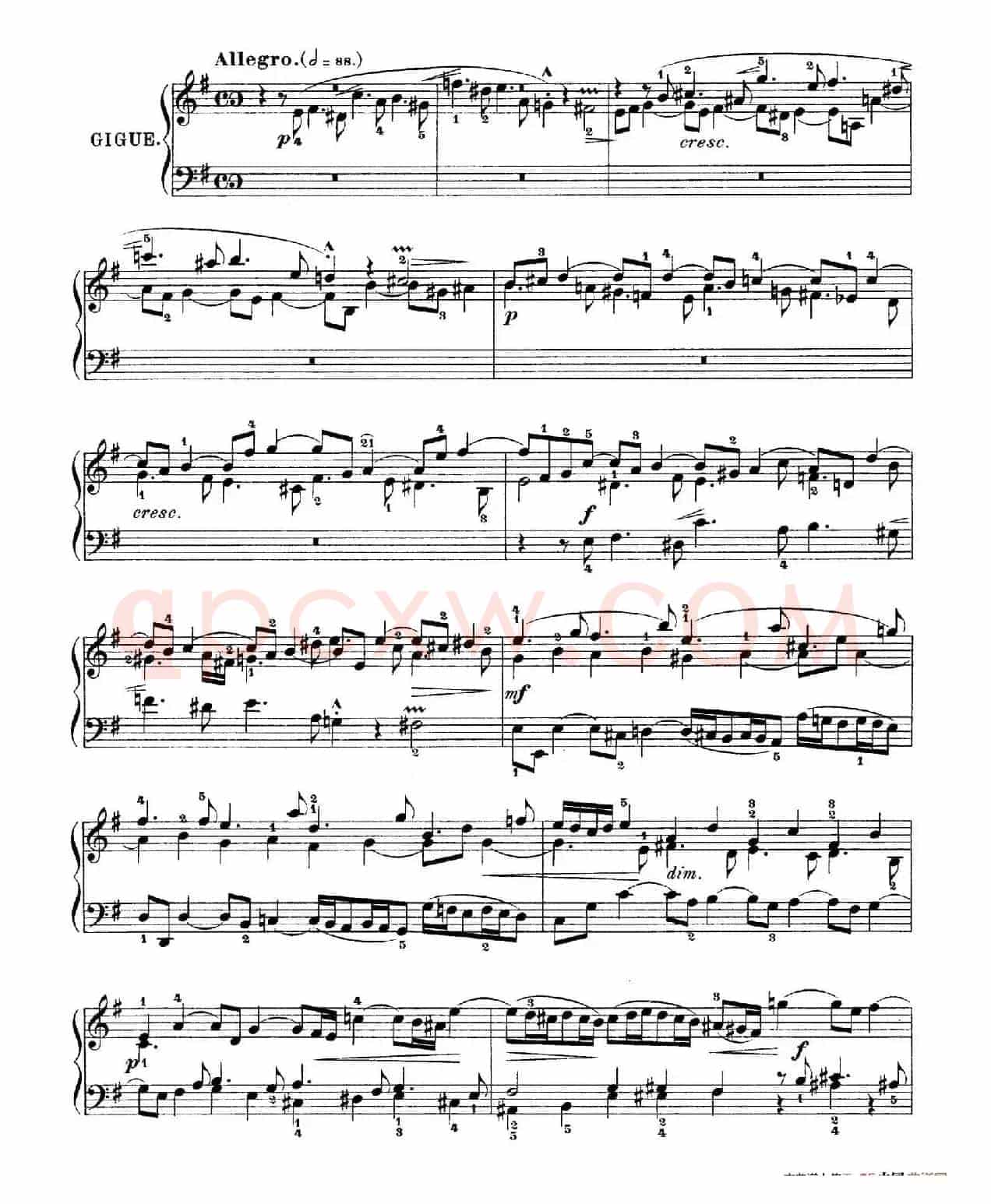 Six Partitas BWV 825-830（6首帕蒂塔·6）