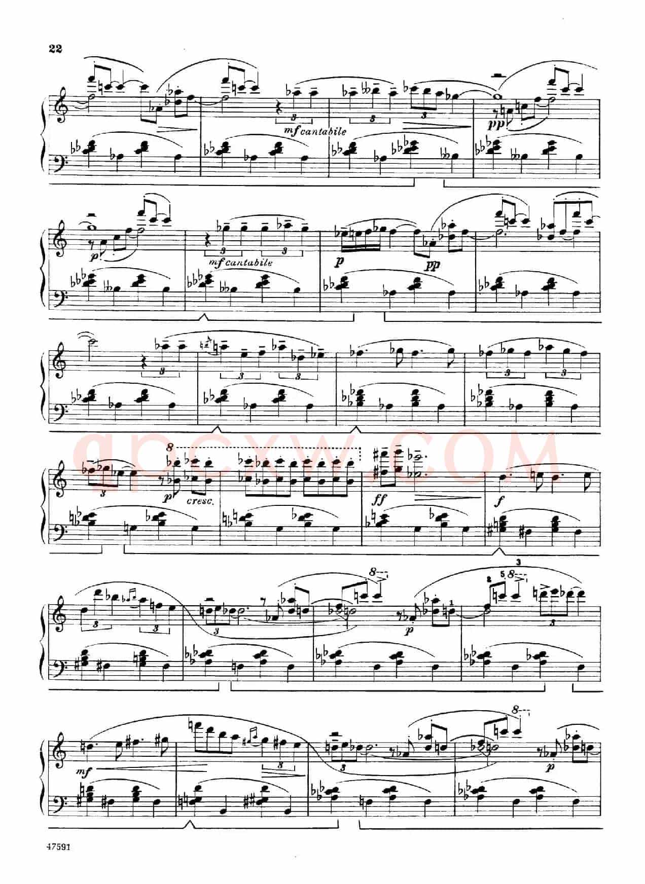 Piano Sonata in E-flat Major Op.95(降E大调钢琴奏鸣曲·Ⅱ)