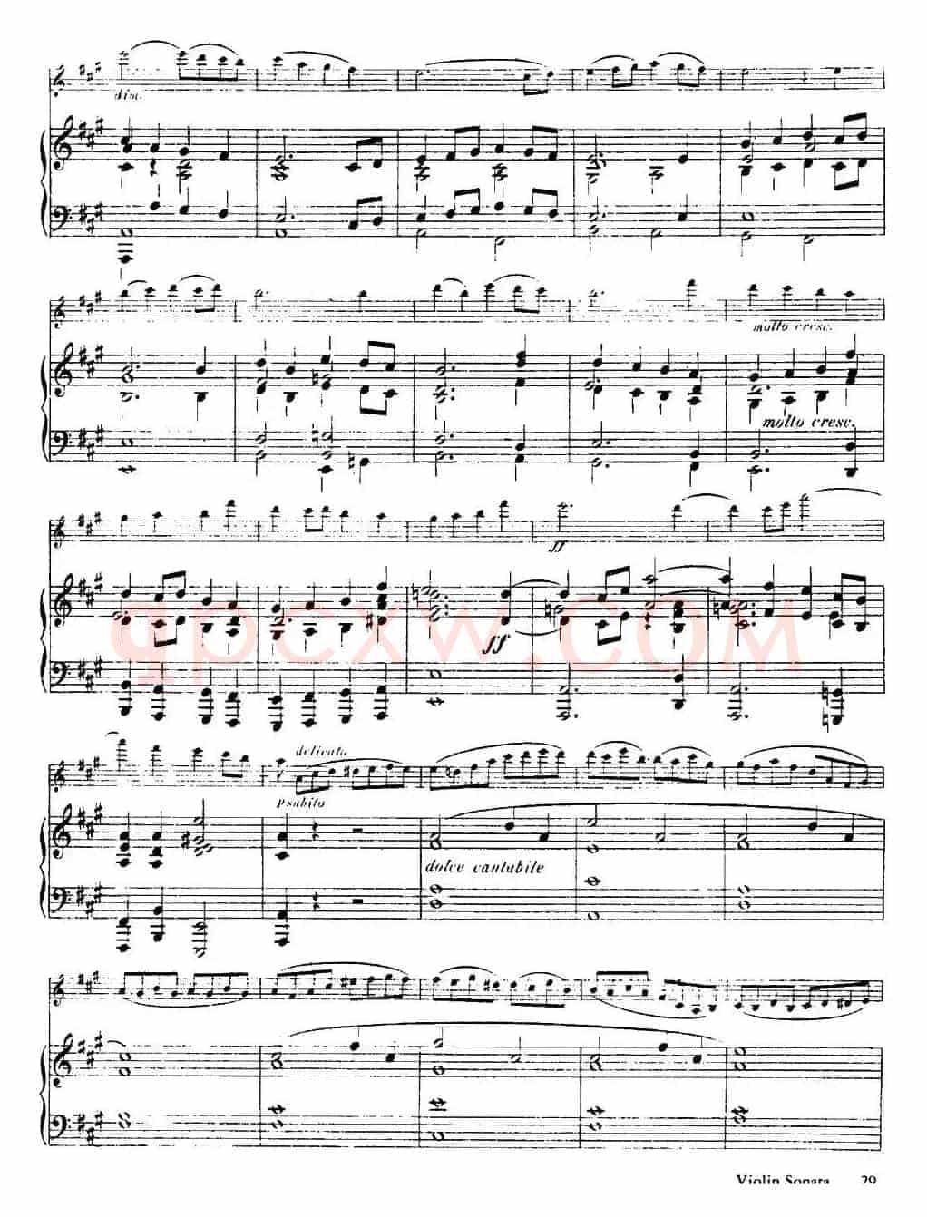 法朗克《A大调小提琴奏鸣曲》（IV）（小提琴+钢琴伴奏）