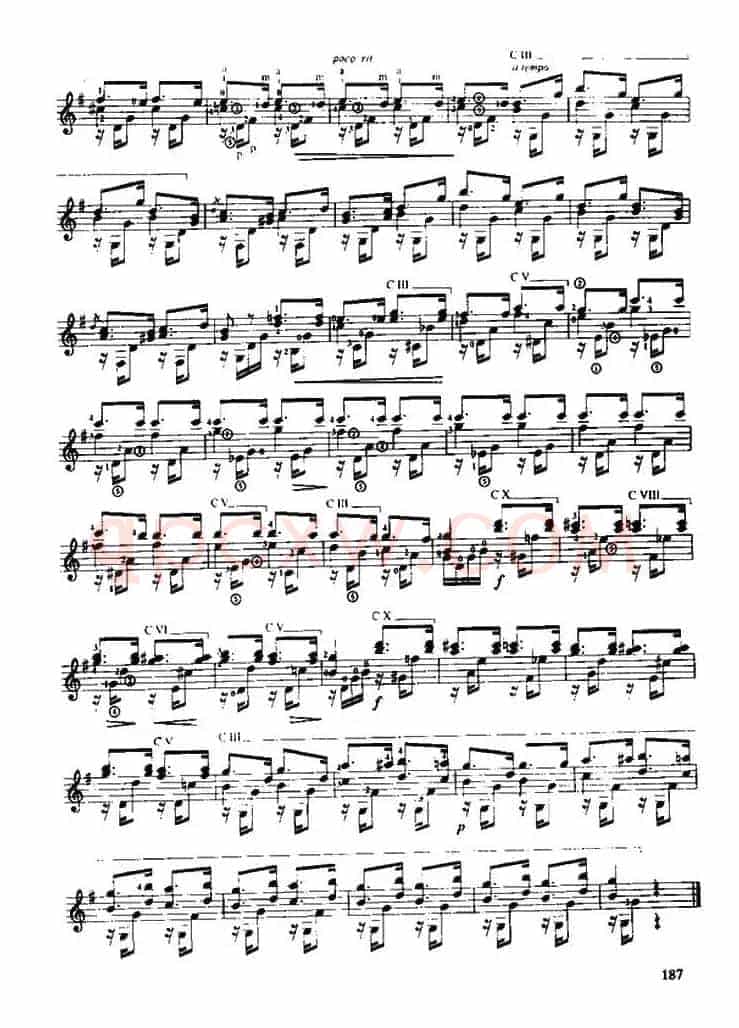 费尔南多·索尔 古典吉他练习曲 No.16（Op.29  No.23）