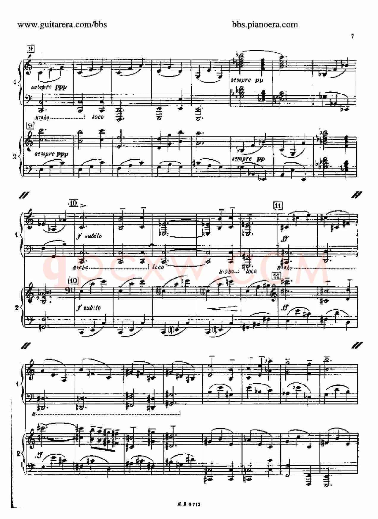 Sonata for Two Pianos(双钢琴奏鸣曲)