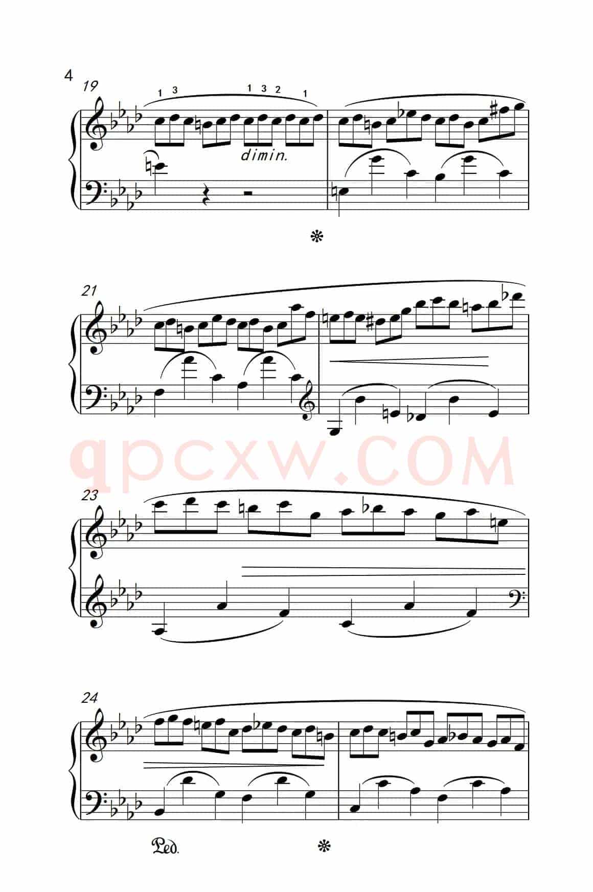 第九级1.练习曲 Op.25 No.2（中央音乐学院 钢琴（业余）考级教程 7-9级）