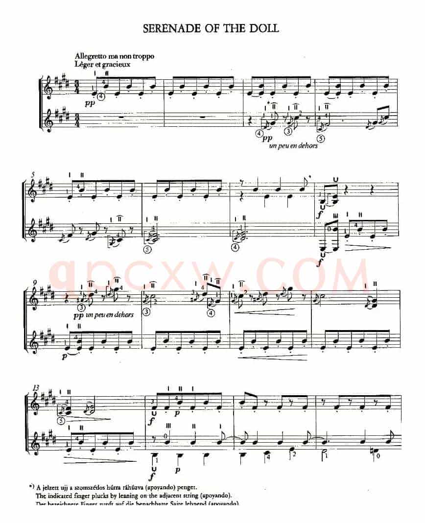 SERENADE OF THE DOLL（双吉他）