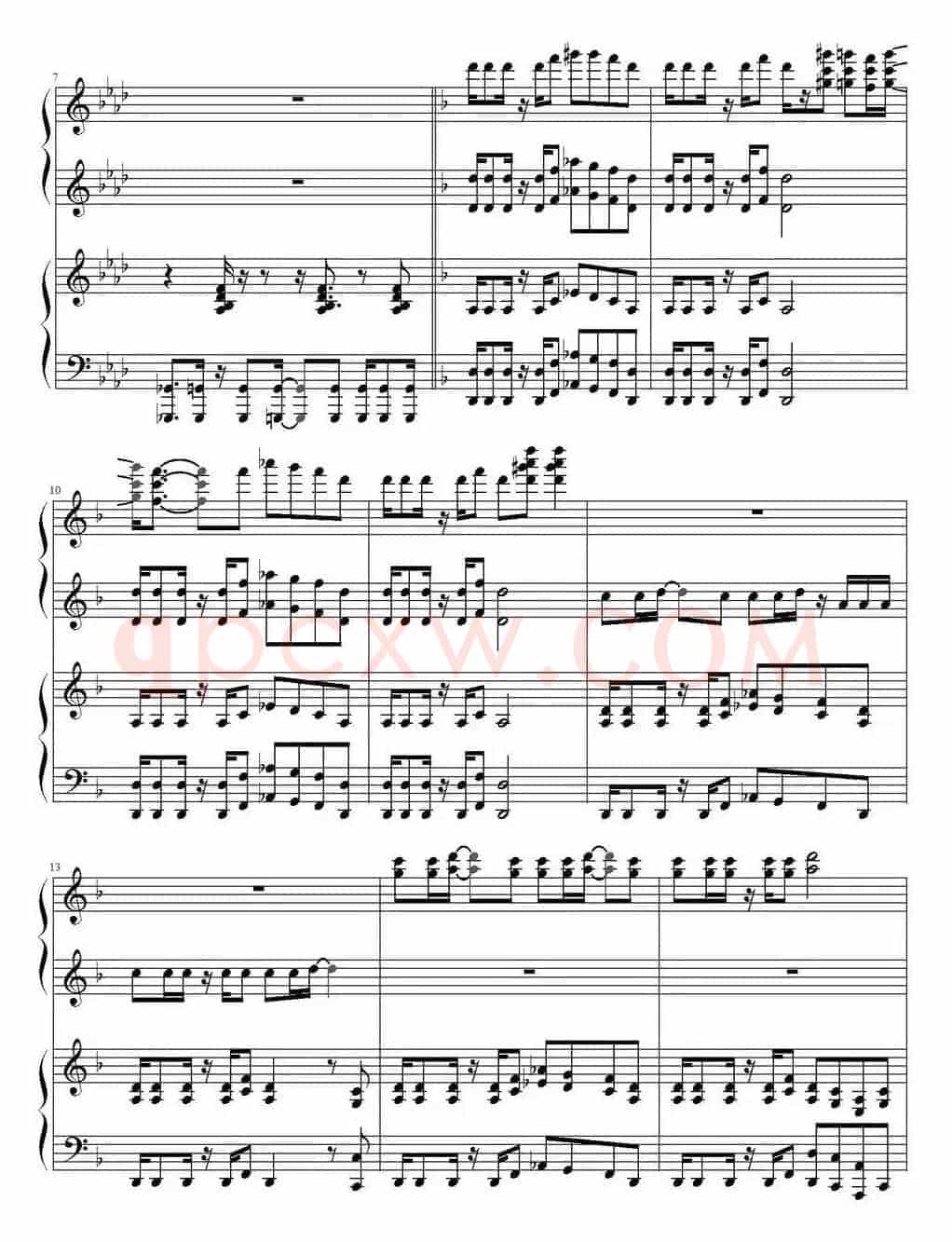 Share The World（海贼王主题曲、四手演奏版）