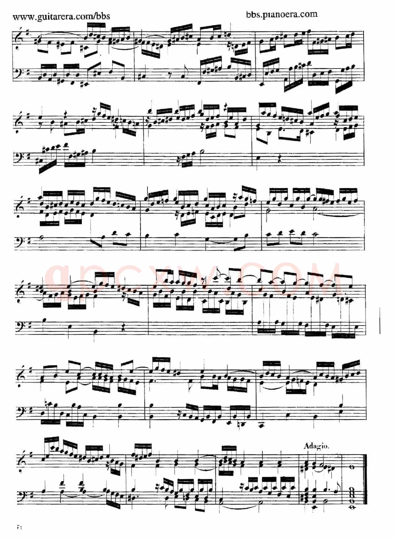 Suite No.4 in e Minor HWV 429（e小调第四组曲）