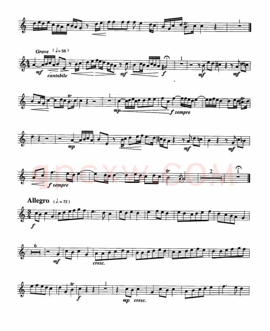 奏鸣曲（小号）