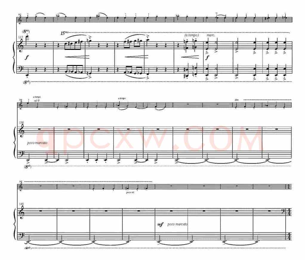 Sonata Poema aenigmaticum（小提琴+钢琴伴奏、4th movement）