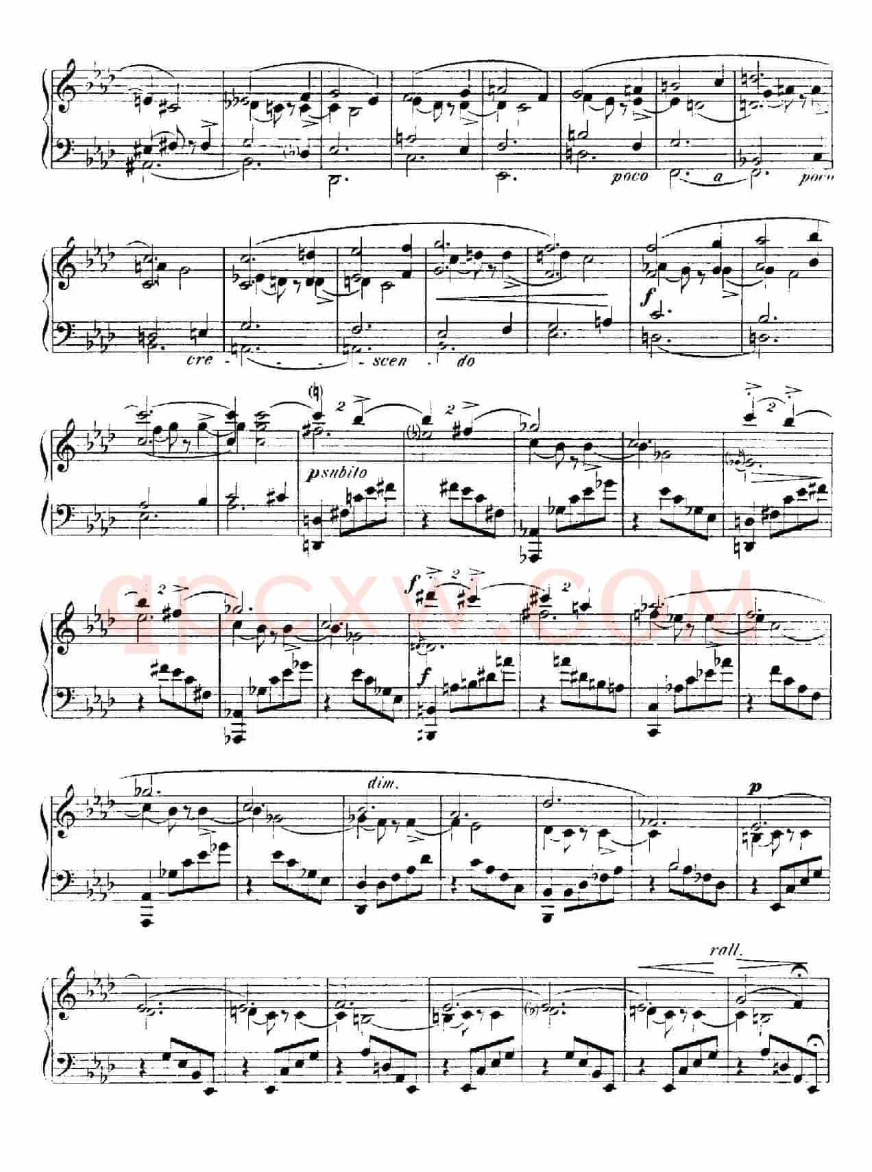 4 Valses Caprice(4首随想圆舞曲)(Op.62 No. 4 in A-flat)