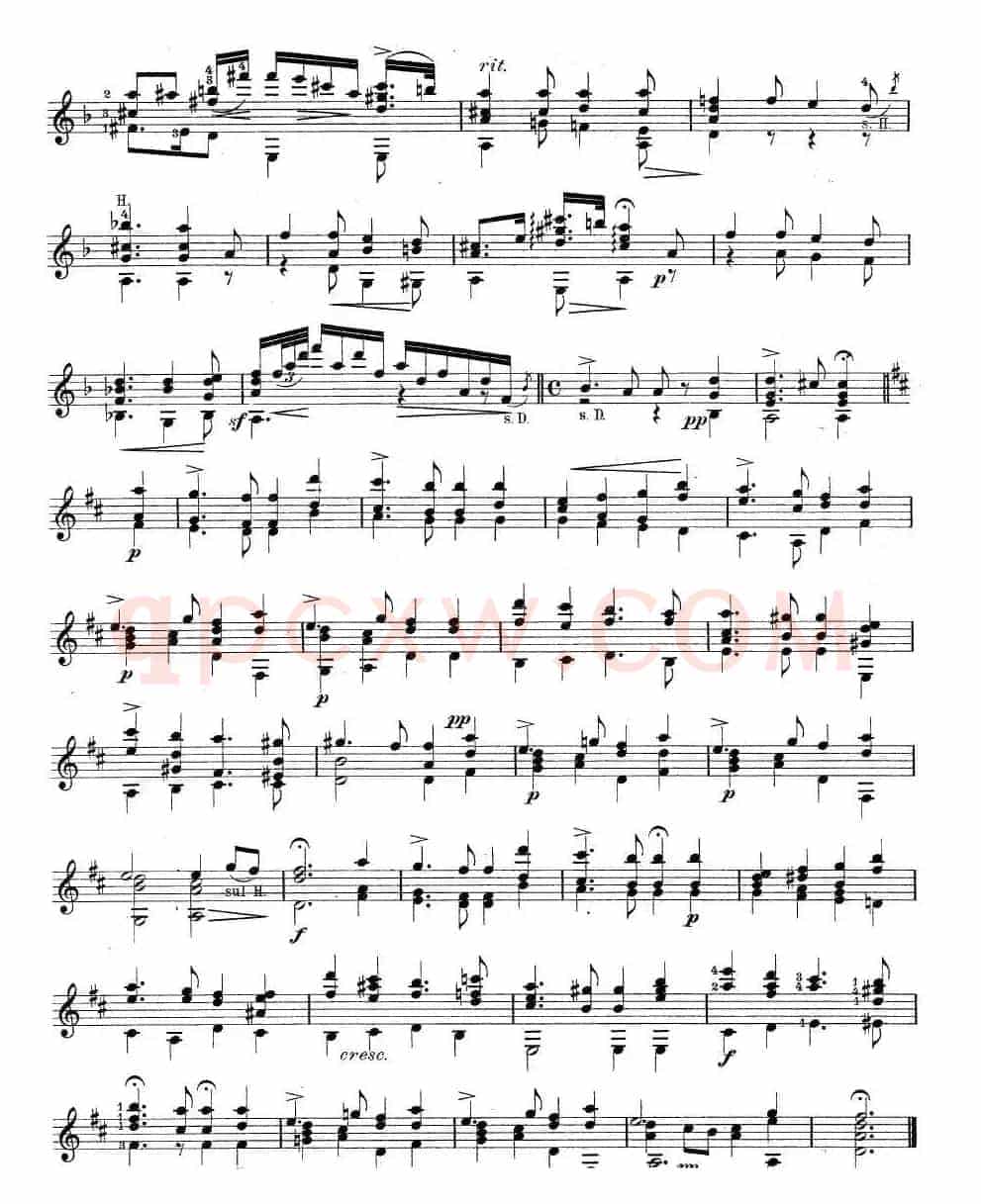 darr andante no3（古典吉他）