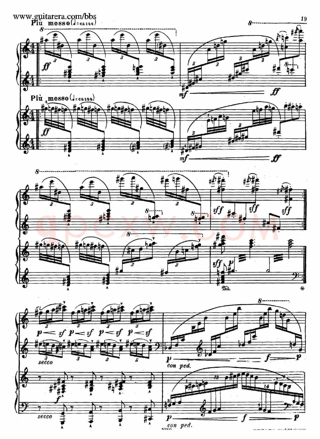 Variation on a Theme by Paganini(帕格尼尼主题变奏曲·双钢琴)