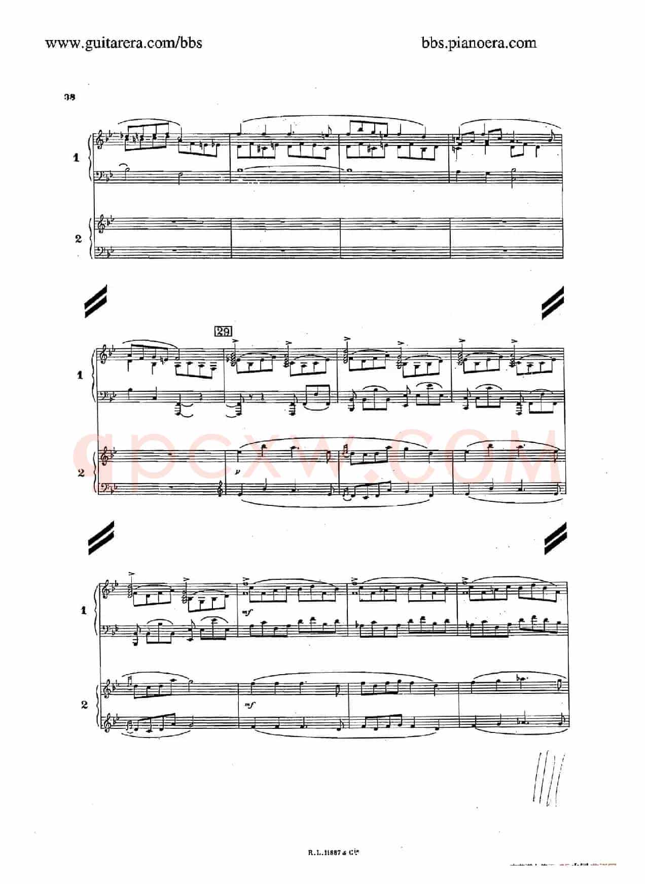 Concerto for 2 Pianos in d Minor(d小调双钢琴协奏曲·总谱)