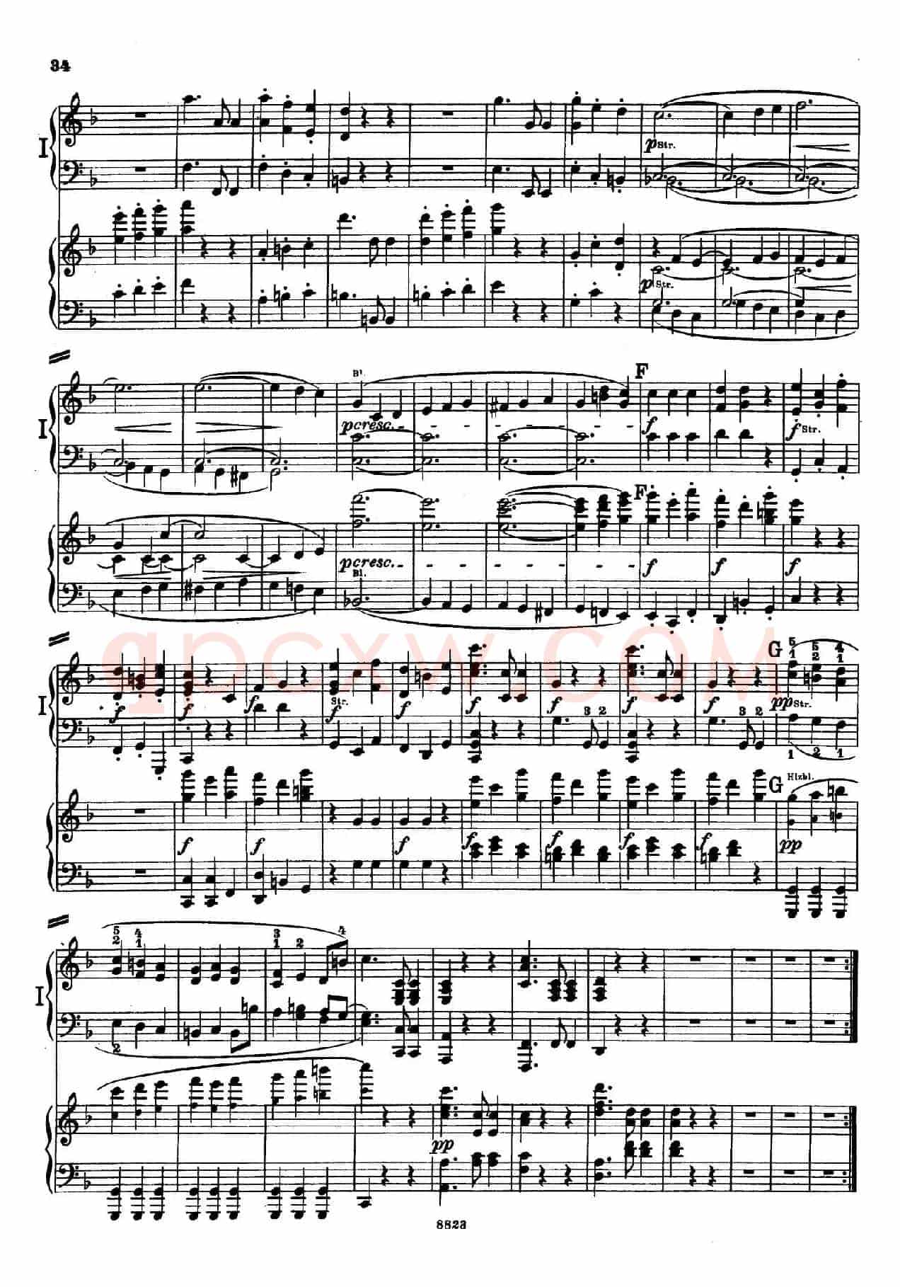d小调第九交响曲 Op.125(双钢琴P33——42)