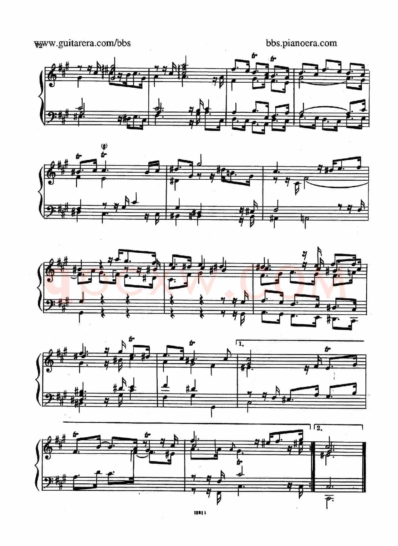Suite No.6 in f-sharp Minor HWV 431(升f小调第六组曲)