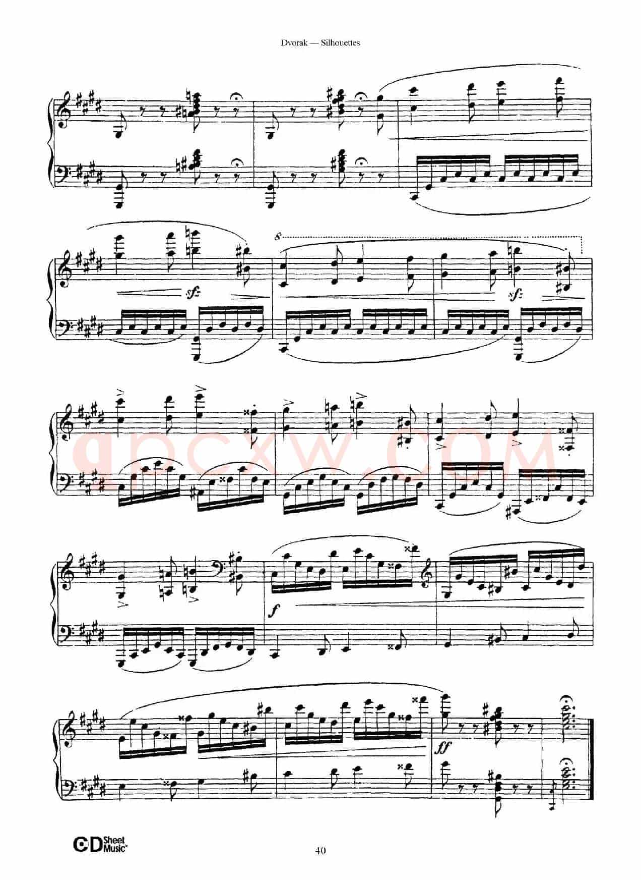 12 Silhouettes Op.8（12首剪影·12）