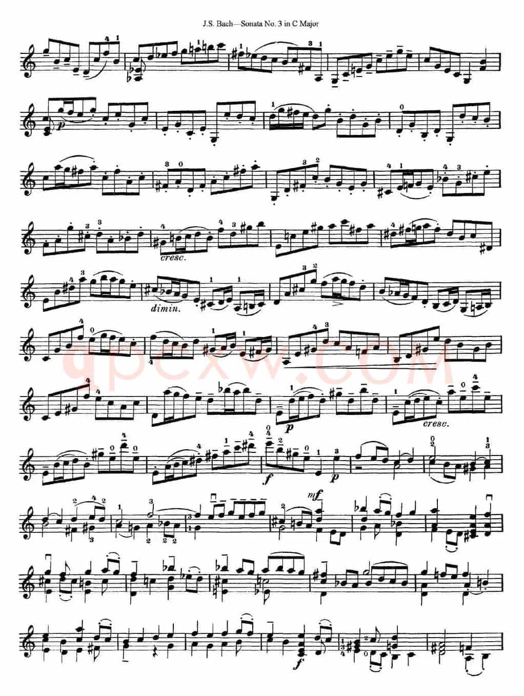 6 Violin Sonatas and Partitas 5.Sonata No.3 in C Major