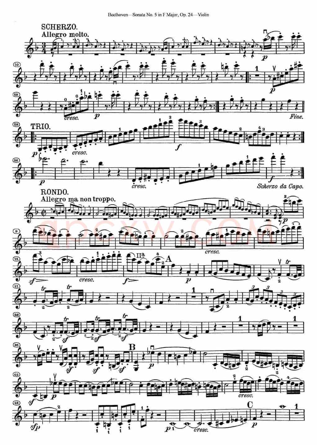 Violin Sonata No.5 in F Major Op.24