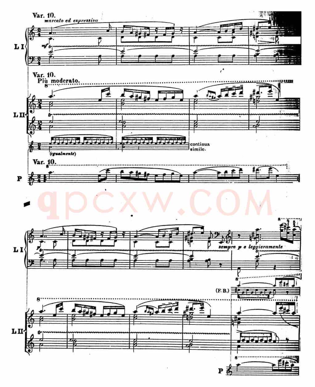6首帕格尼尼大练习曲(Thema mit Variationen Etude Nr.6)