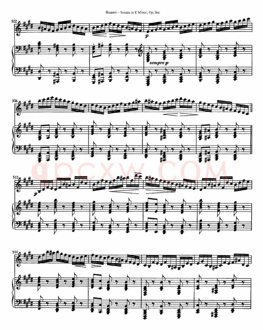 Violin Sonata No.2 in E Minor Op.36（小提琴+钢琴伴奏）