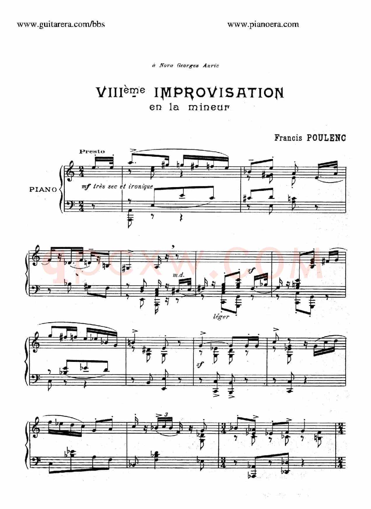 15 Improvisations(15首即兴曲·Ⅷ)
