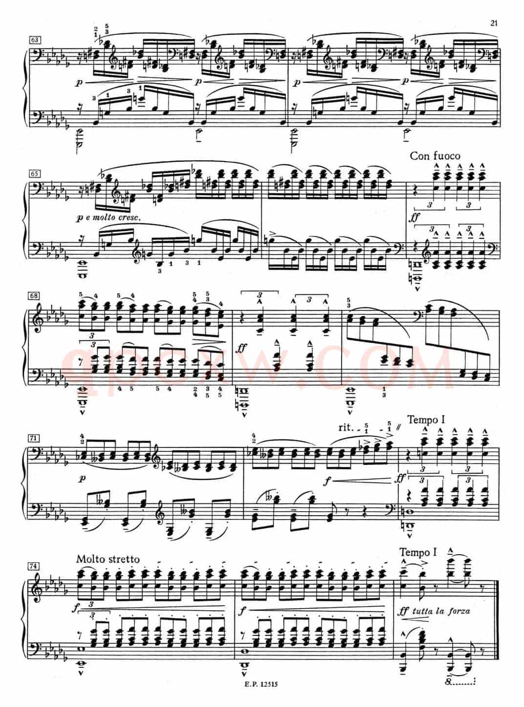 德彪西12首钢琴练习曲(2 三度练习v1.0 tierces)