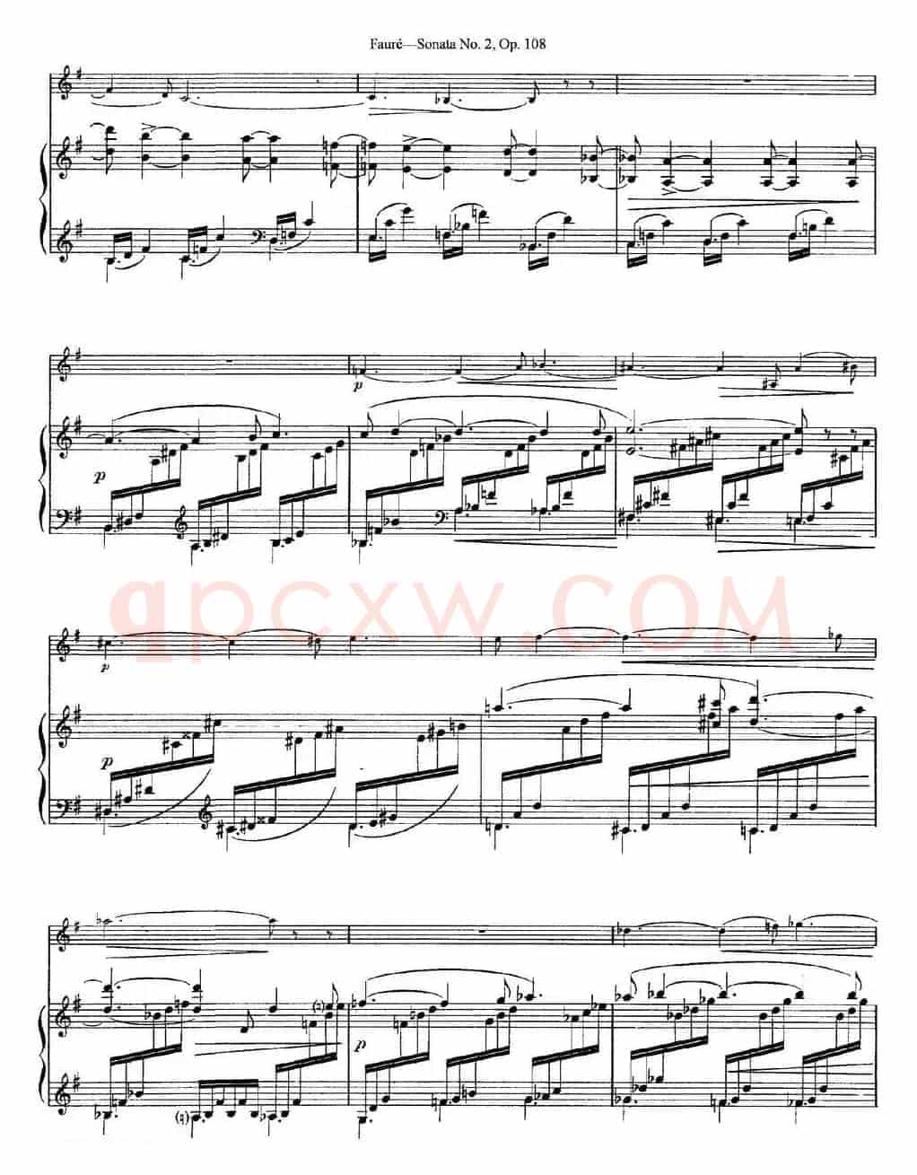 Violin Sonata No.2 Op.108（小提琴+钢琴伴奏）