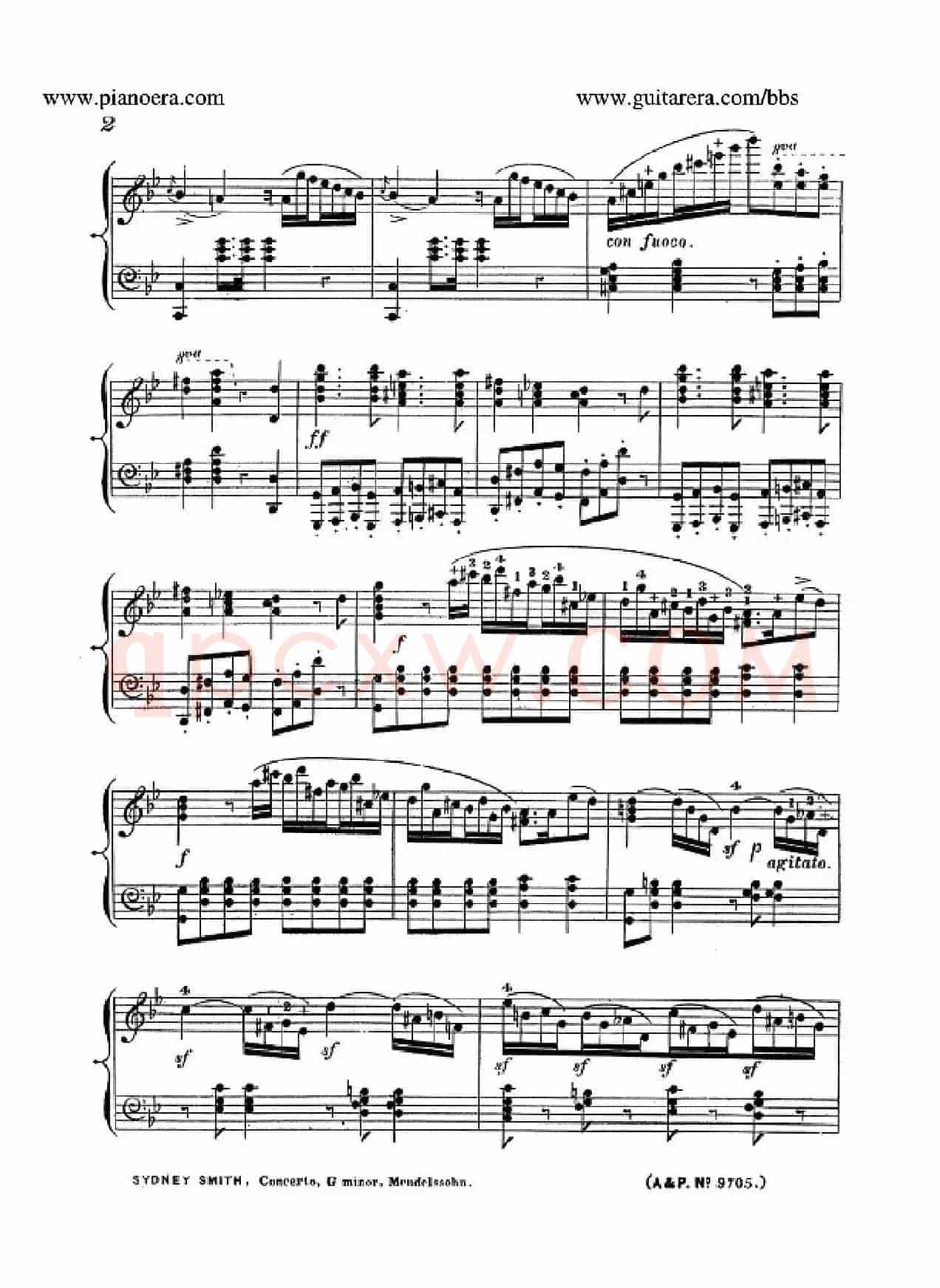 Piano Concerto No.1 in g Minor Op.25（g小调第一钢琴协奏曲·钢琴独奏）