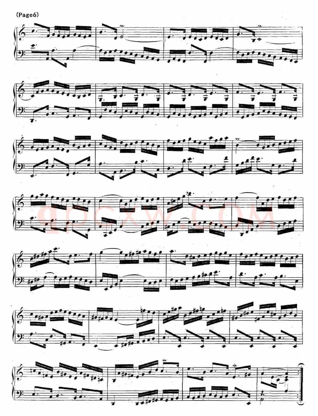 帕蒂塔6首德国组曲（No.3 a小调 巴赫 Partita a Minor BWV 827）