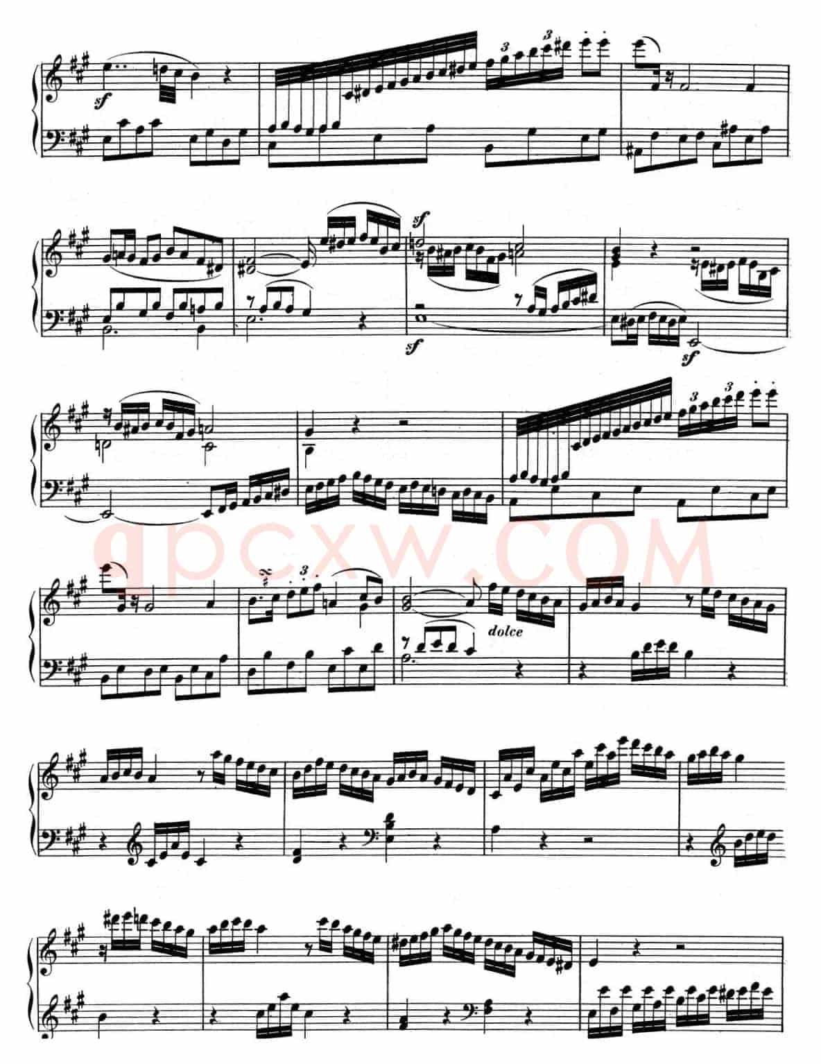 贝多芬钢琴奏鸣曲02 A大调 Op.2 No.2 A major