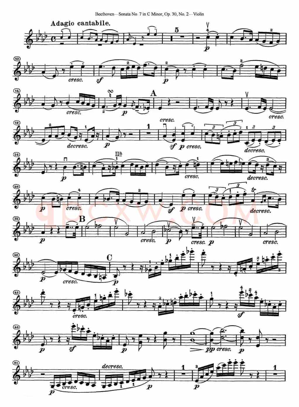 Violin Sonata No.7 in C Minor Op.30 No.2