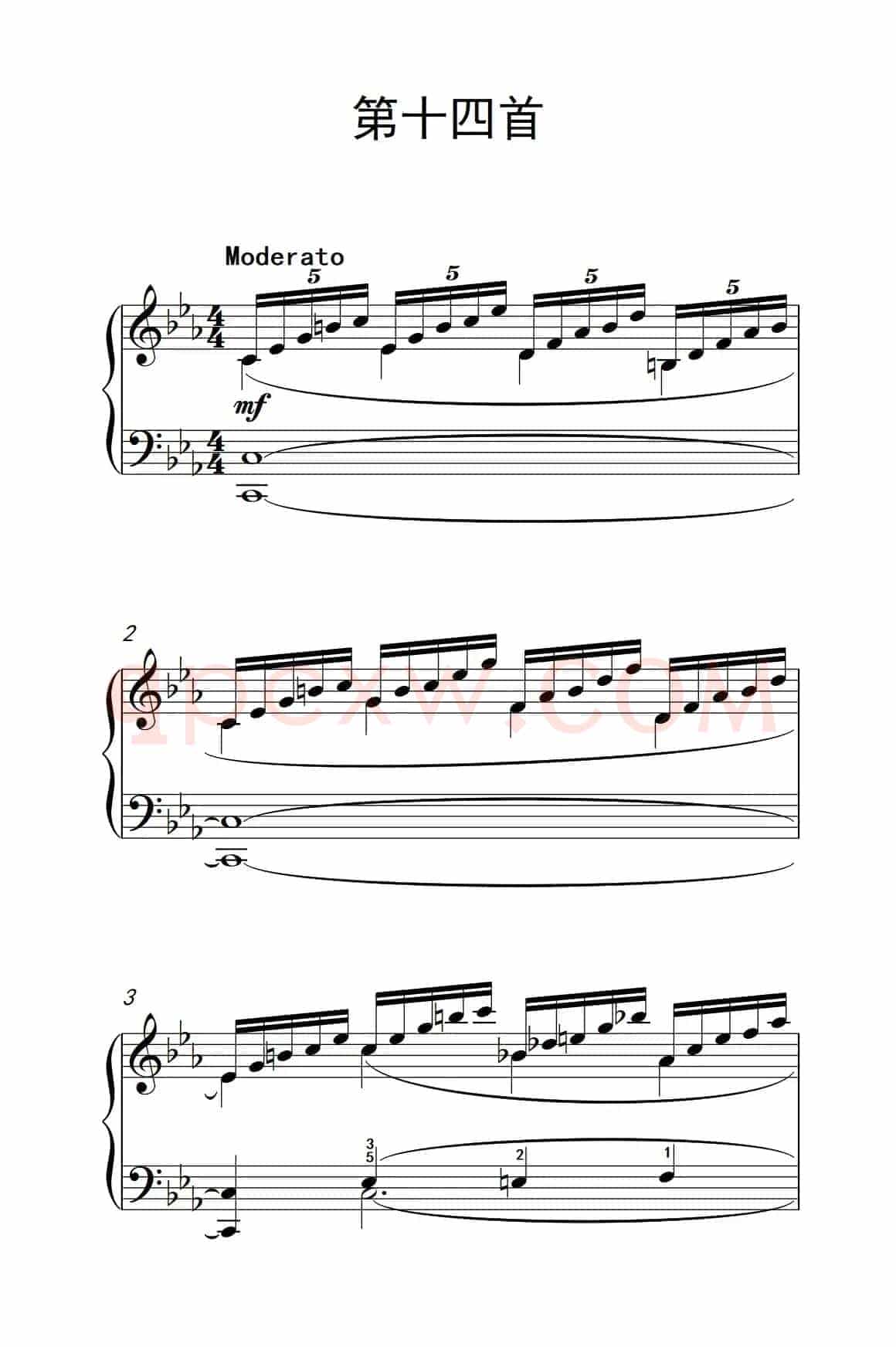 莫什科夫斯基 钢琴练习曲（第十四首）