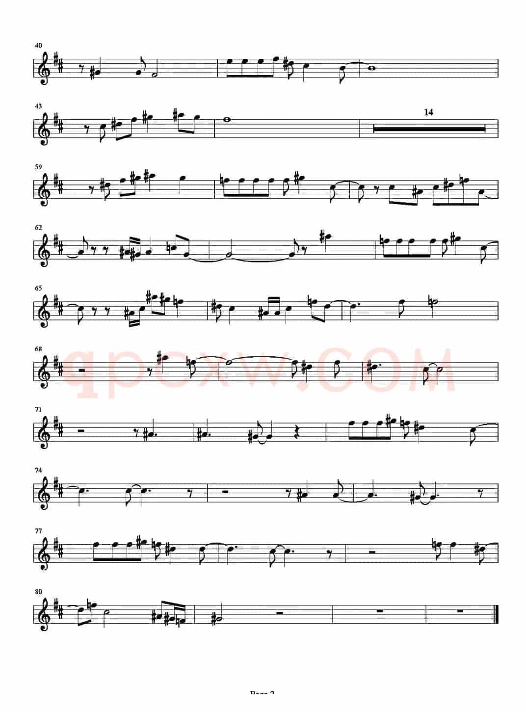 DO THAT TO ME ONE MORE TIME（次中音萨克斯）
