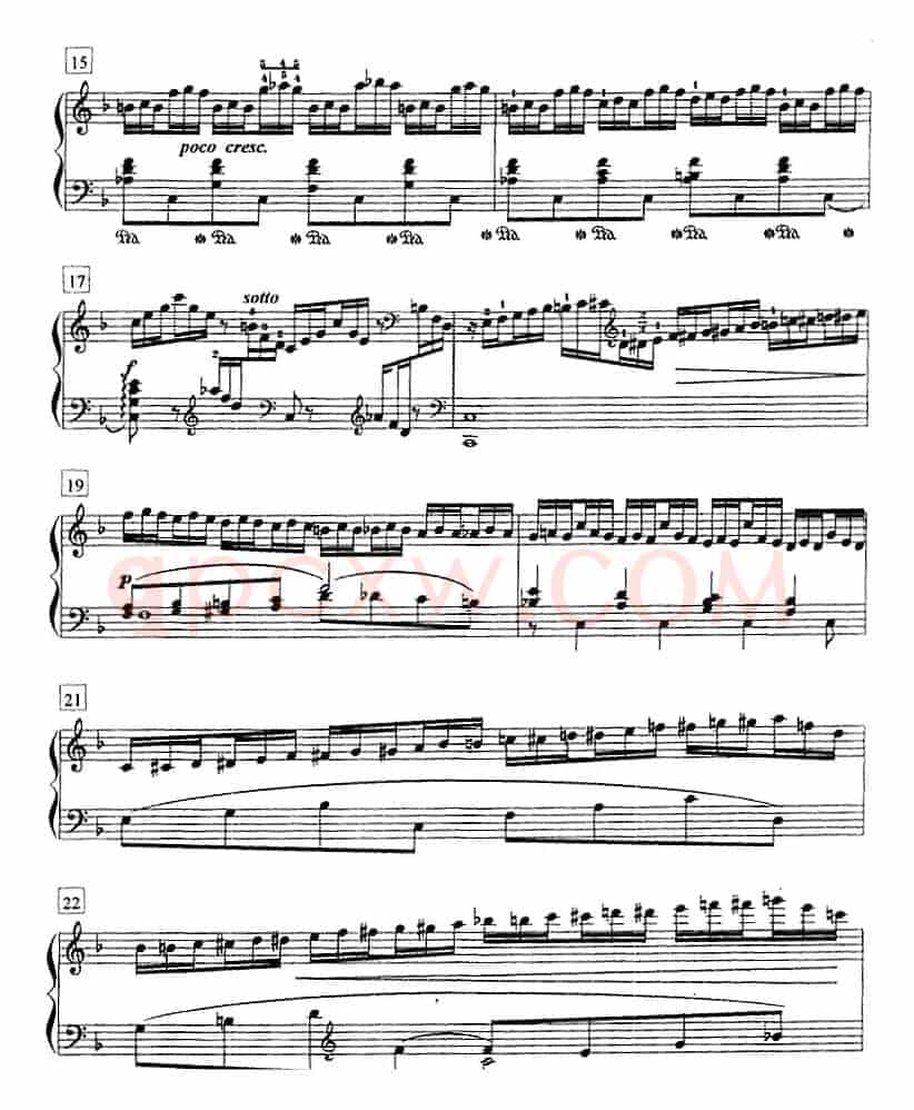钢琴教程第七级 练习曲（Op.72 No.6）