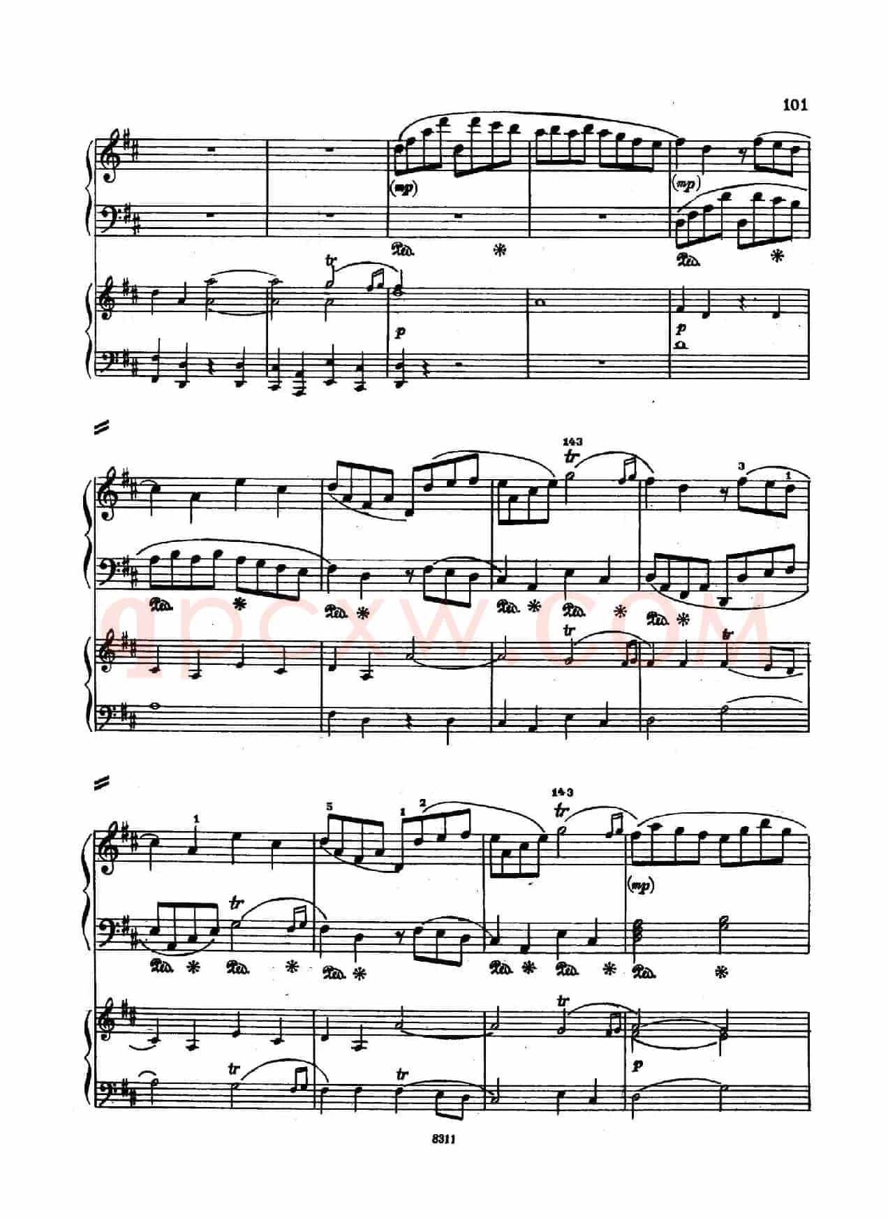 Concerto no 5 K 175 - 2 Piano(Ⅲ)