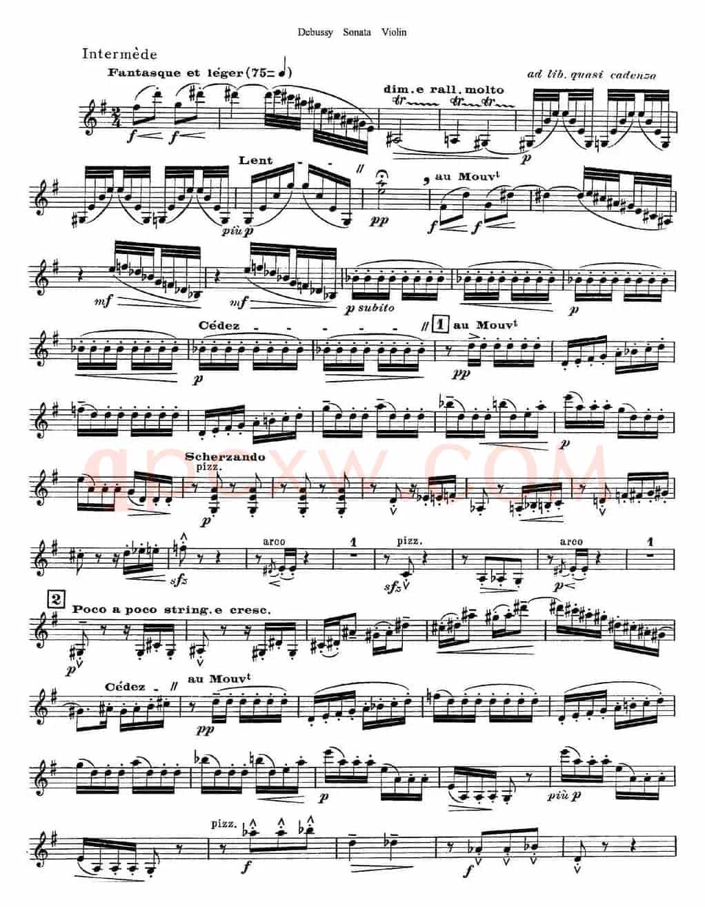Debussy Sonata