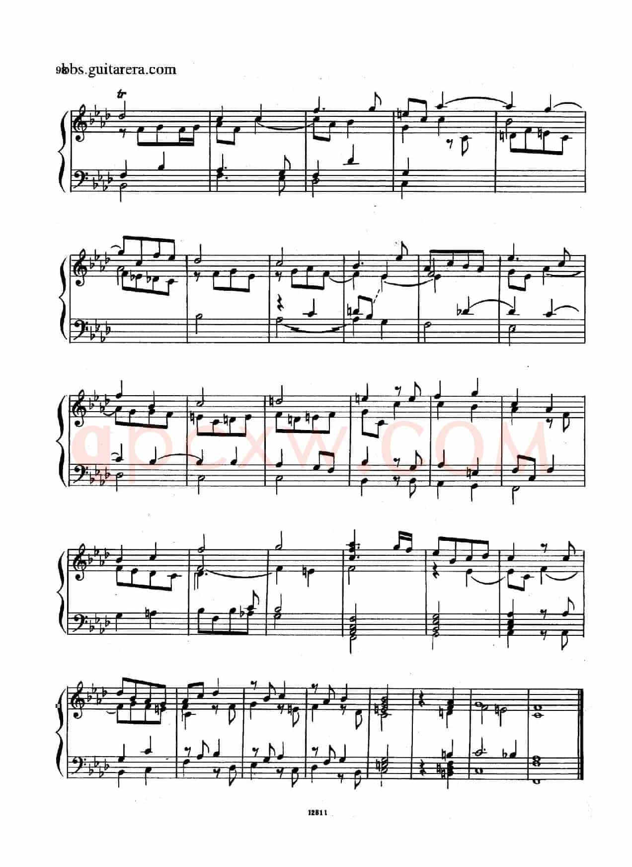 Suite No.8 in f Minor HWV 433(f小调第八组曲)