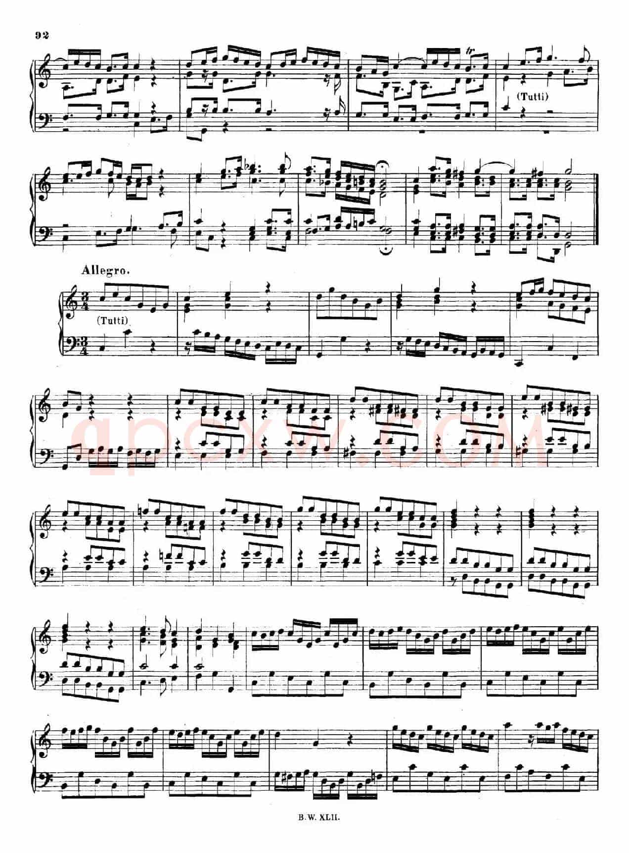 16 Concertos BWV 972-987(十六首为独奏古钢琴而作的协奏曲)(P31——40)