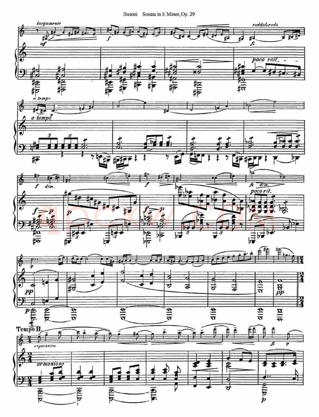 Violin Sonata No.1 in E Minor Op.29（小提琴+钢琴伴奏）