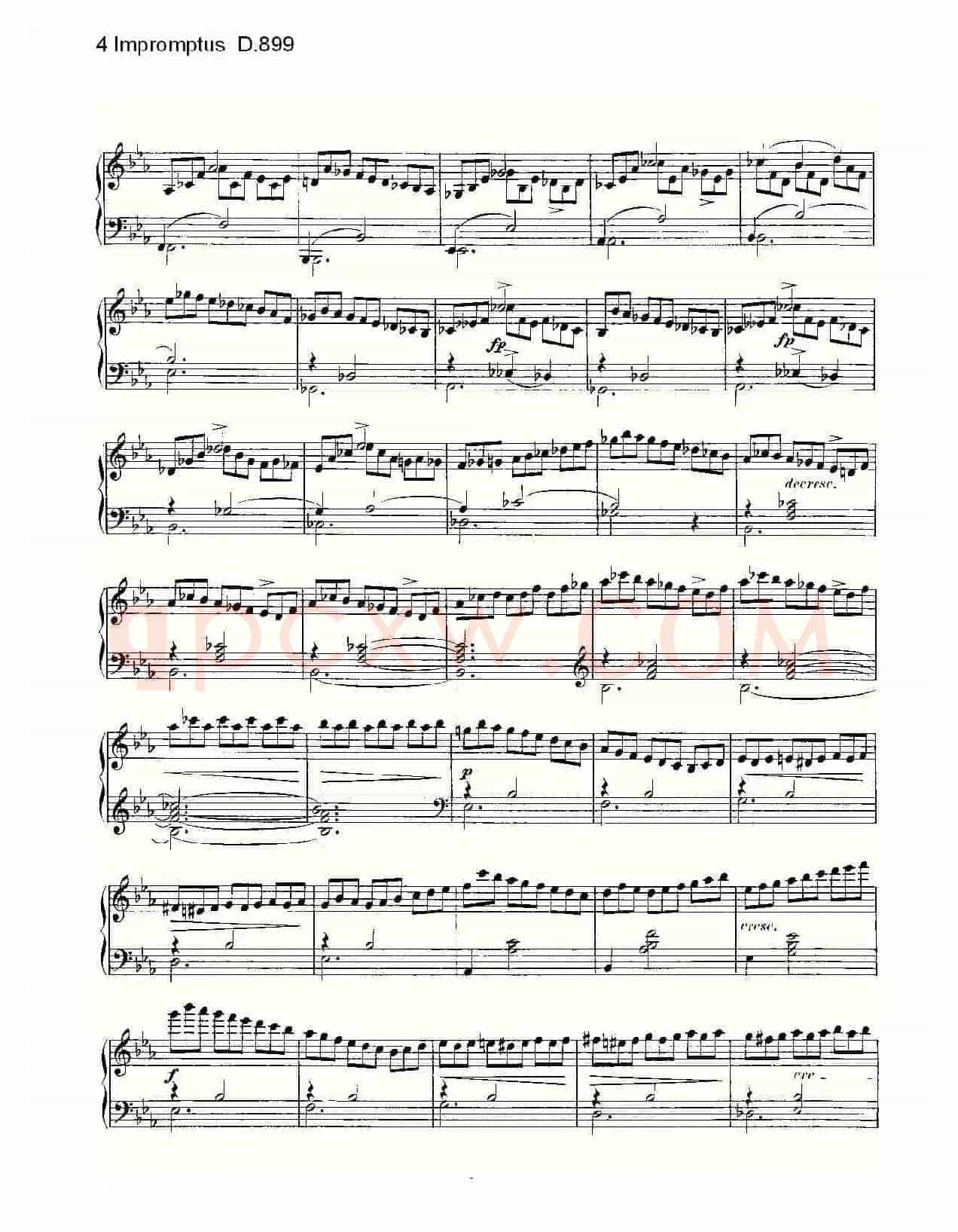 4 Impromptus D.899(4人即兴演奏 D.899)