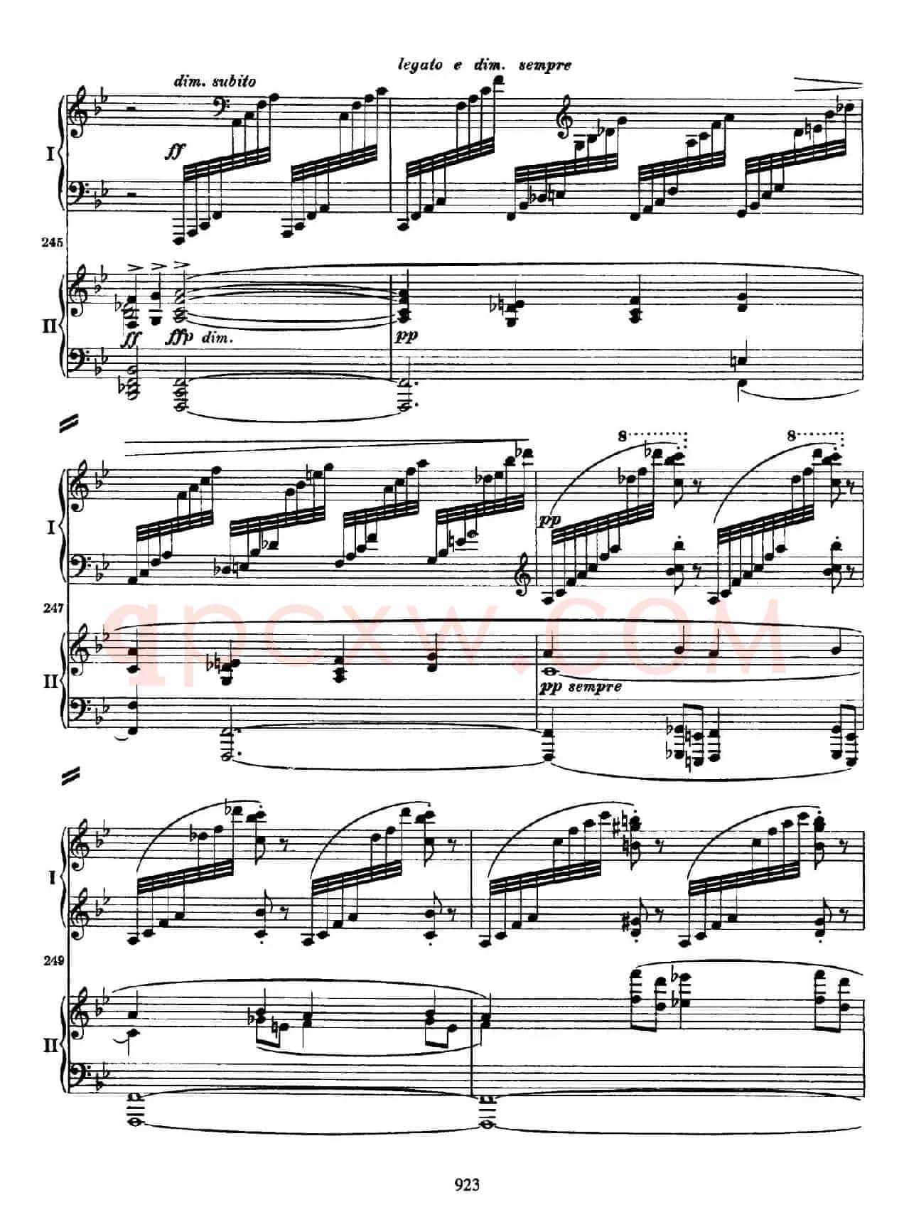 降B大调第二钢琴协奏曲 （P21——30）